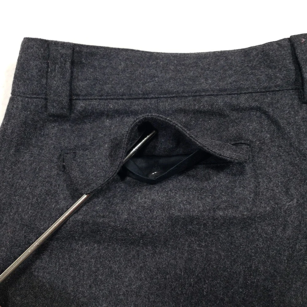 Banana Republic Dress Pants Mens 34/32 Gray Wool Blend Trousers Military Tab VTG